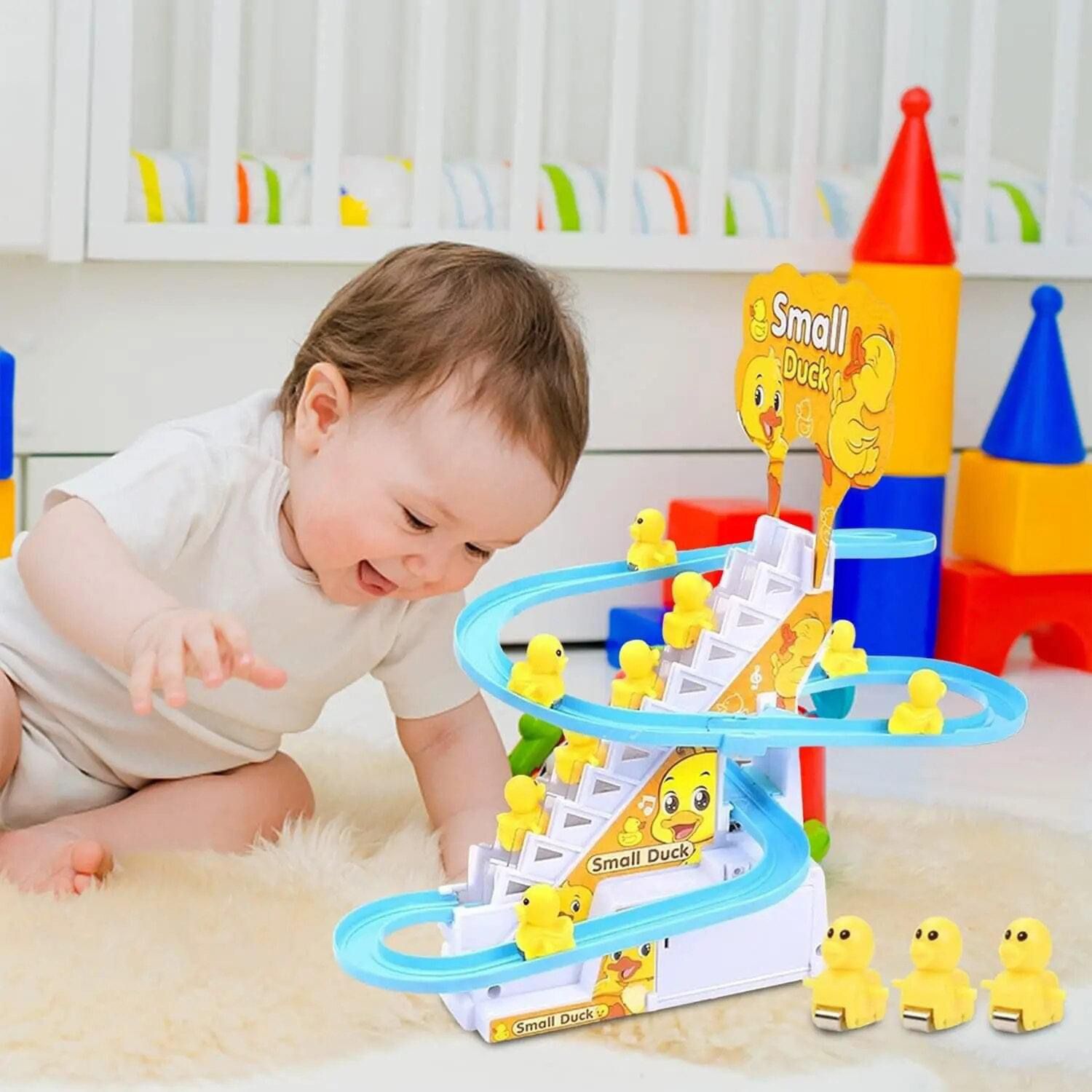 Electric Small Duck Climbing Stairs Toy Code : 3622